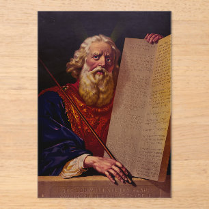 Prophet Moses on Mount Sinai – High-Fidelity Epic  Acrylic Invitations