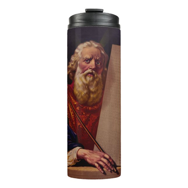 Prophet Moses on Mount Sinai – High-Fidelity Epic  Thermal Tumbler (Front)