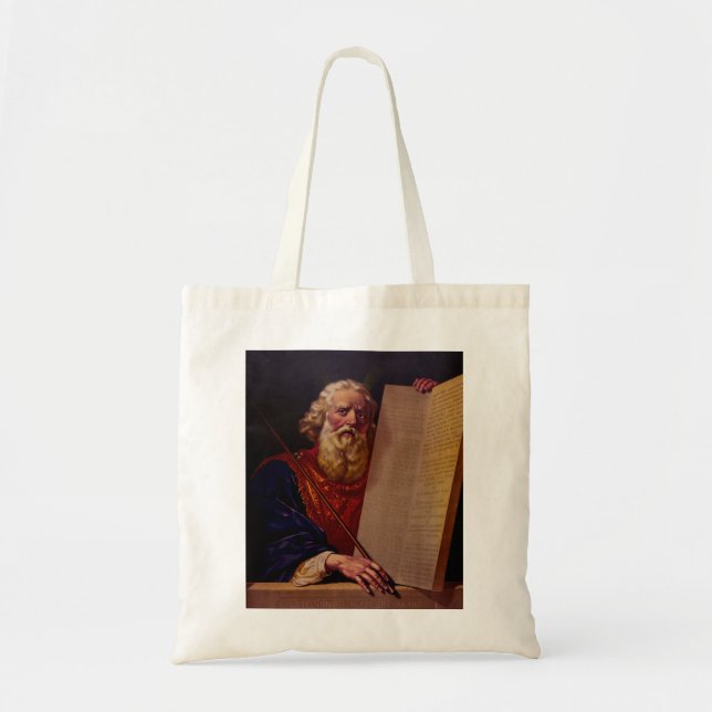 Prophet Moses on Mount Sinai – High-Fidelity Epic  Tote Bag (Front)