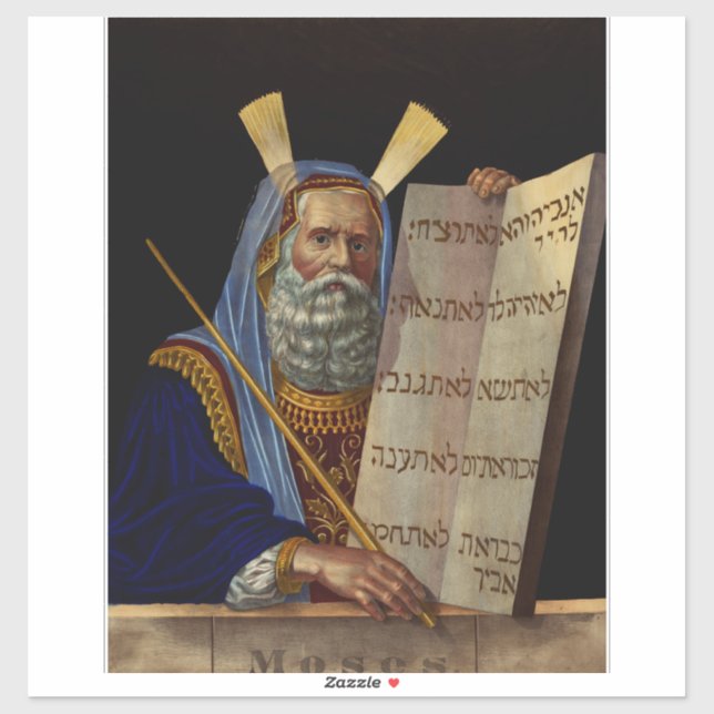 Prophet Moses with the Tablets of the Law  (Sheet)