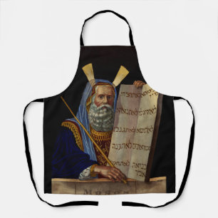 Prophet Moses with the Tablets of the Law Apron