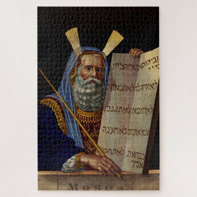 Prophet Moses with the Tablets of the Law  Jigsaw Puzzle (Vertical)