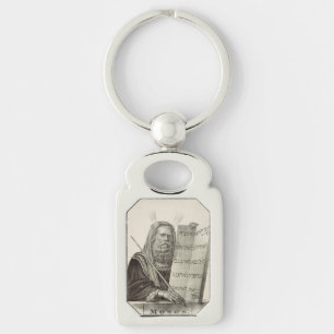 Prophet Moses with the Tablets of the Law Key Ring