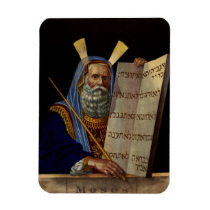 Prophet Moses with the Tablets of the Law  Magnet