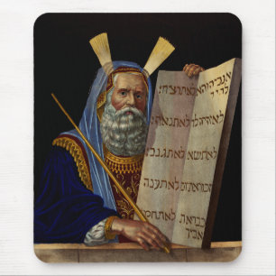 Prophet Moses with the Tablets of the Law Mouse Pad