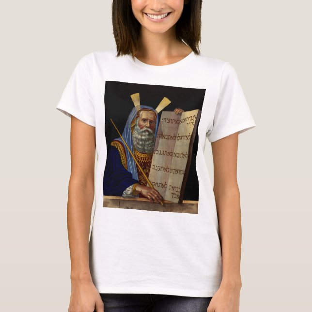 Prophet Moses with the Tablets of the Law  T-Shirt (Front)