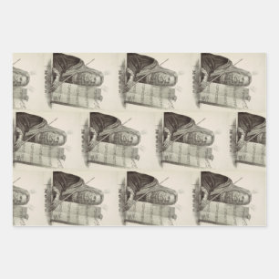 Prophet Moses with the Tablets of the Law Wrapping Paper Sheet