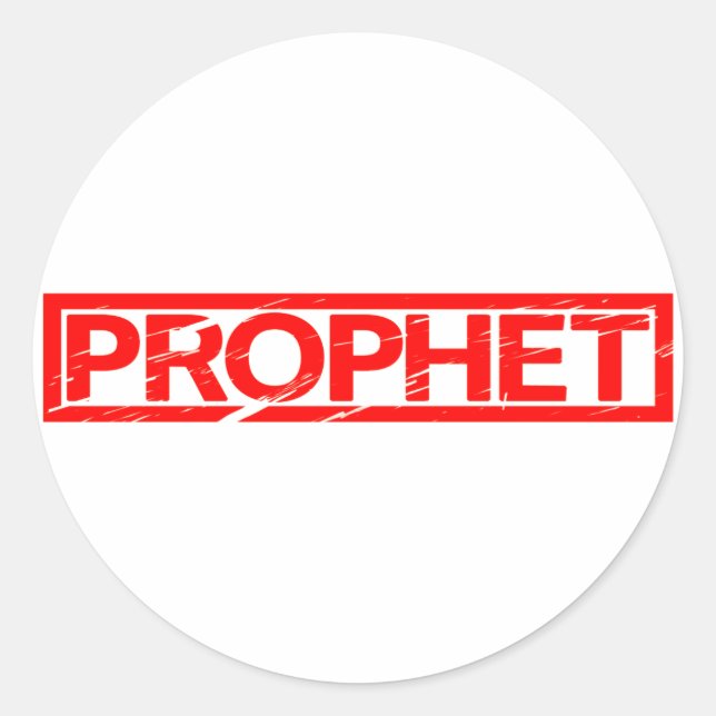 Prophet Stamp Classic Round Sticker (Front)