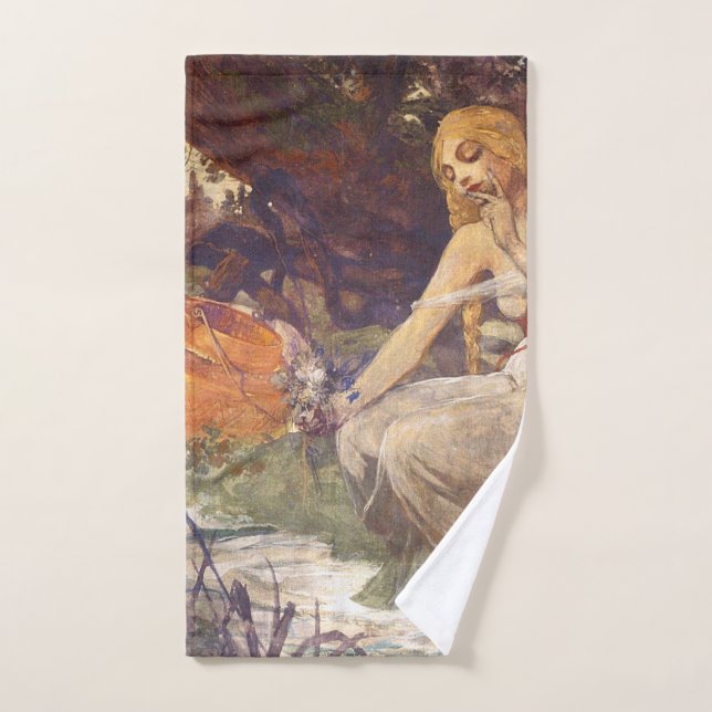 Prophetess Alphonse Mucha Hand Towel (Hand Towel)