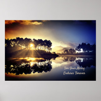 Prophetic Word on Mercy Endures Forever Poster