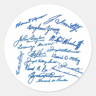 Prophets Autographs Classic Round Sticker