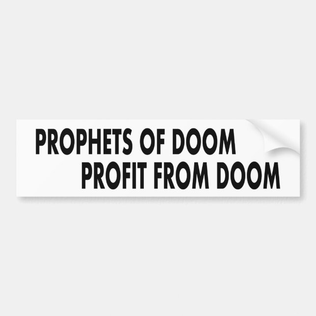PROPHETS OF DOOM BUMPER STICKER (Front)