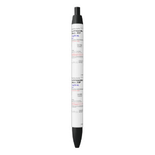 Propofol Anaesthesia CRNA Black Trim Pen, Black In Black Ink Pen