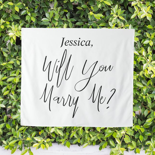 Proposal Backdrop Custom Name Will You Marry Me Tapestry (Proposal Backdrop Custom Name Will You Marry Me
)