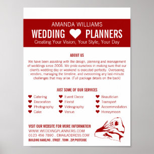 Proposal Design, Wedding Event Planner Advertising Poster
