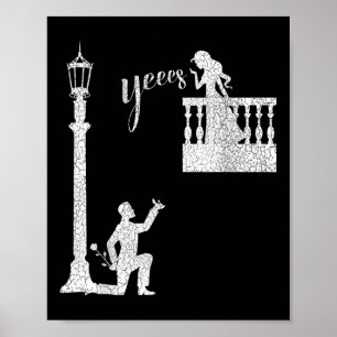 Proposal Engagement Wedding Funny For Bride And Gr Poster