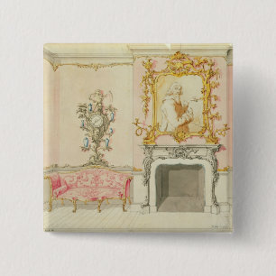 Proposal for a drawing room interior, 1755-60 (w/c 15 cm square badge
