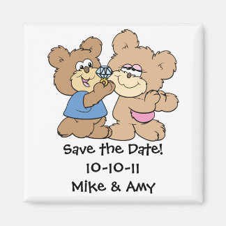 proposal wedding bears save the date magnet