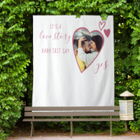 Propose Heart Photo Love Story Say Yes Pink Script