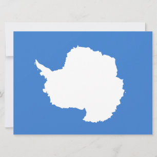 Proposed Flag of Antarctica (by Graham Bartram) Card