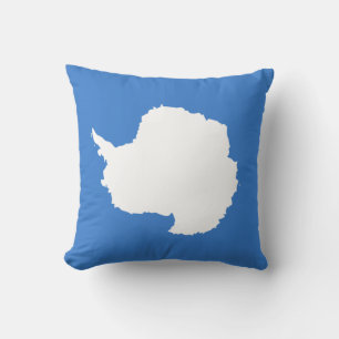 Proposed Flag of Antarctica (by Graham Bartram) Cushion