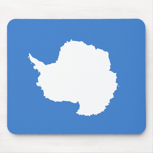Proposed Flag of Antarctica (by Graham Bartram) Mouse Pad (Front)