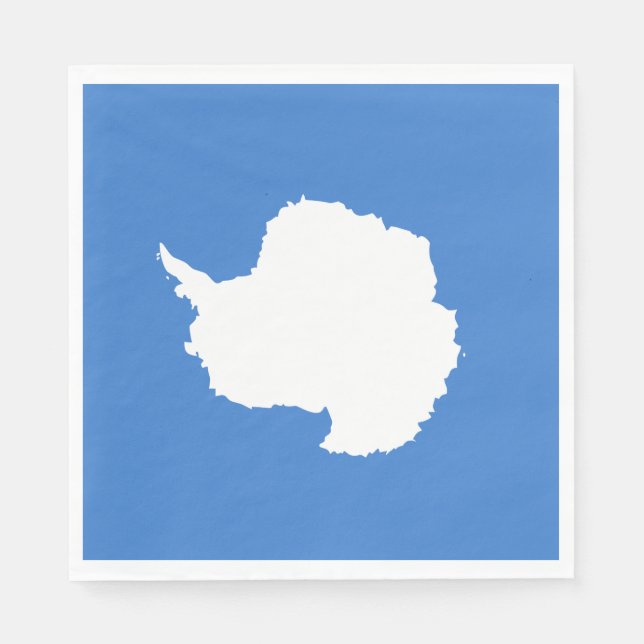 Proposed Flag of Antarctica (by Graham Bartram) Napkin (Front)