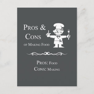 Pros & Cons of Making Food Postcard