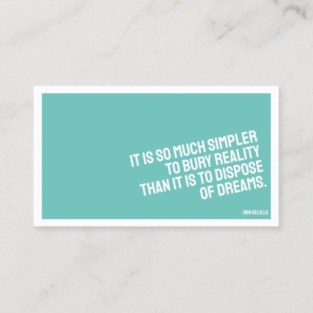 PROSE Minimalist Business Card MINI (Back)