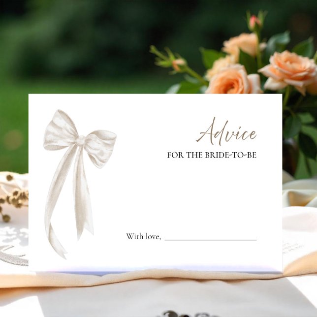 Prosecco Bridal Shower Advice for the Bride Card (Creator Uploaded)