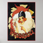 Prosecco, Clown Pop Poster<br><div class="desc">Vintage Prosecco,  Clown Pop Poster</div>