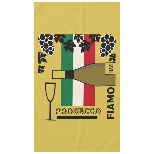 Prosecco sparkling wine  tablecloth (Front)