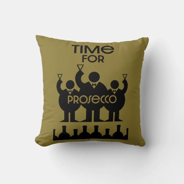 Prosecco Wine Drinkers Cushion (Front)
