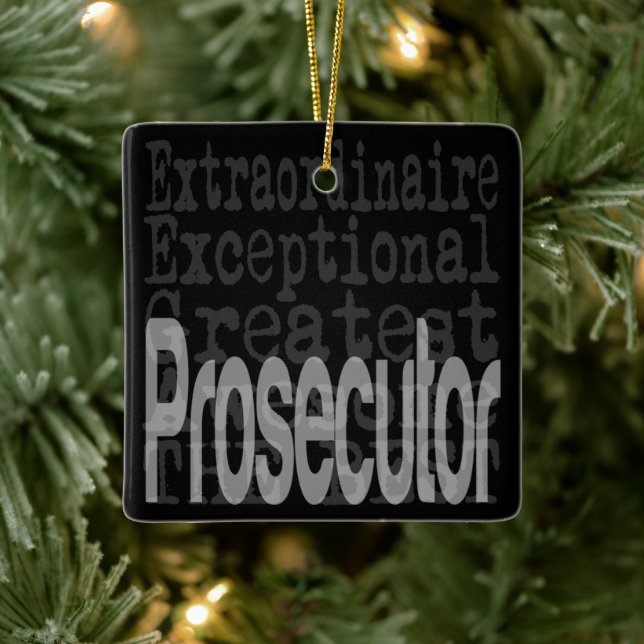 Prosecutor Extraordinaire Ceramic Ornament (Tree)