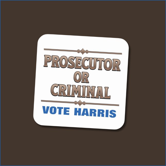 Prosecutor or Criminal Vote Harris Square Sticker (Creator Uploaded)