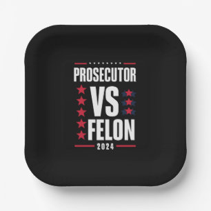Prosecutor Vs Felon 2024 Paper Plate