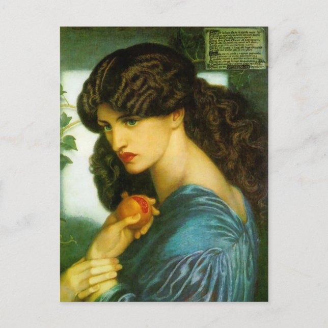 Proserpine - Dante Gabriel Rossetti Postcard (Front)
