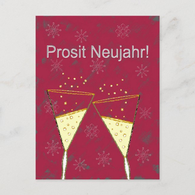 Prosit Neujahr Postcard (Front)