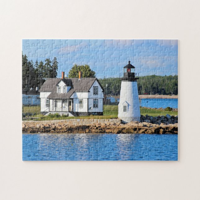 Prospect Harbour Lighthouse, Maine Jigsaw Puzzle (Horizontal)