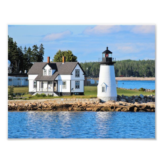 Prospect Harbour Lighthouse, Maine Photo Print (Front)