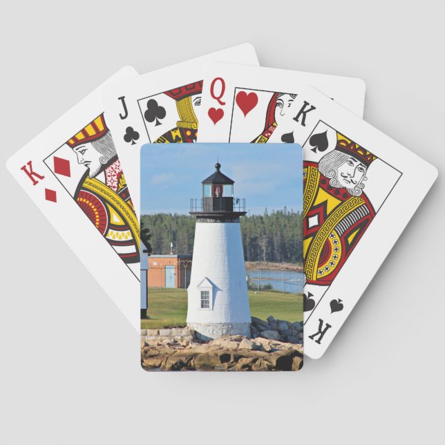 Prospect Harbour Lighthouse, Maine Playing Cards (Back)
