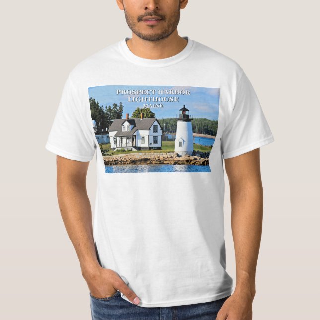 Prospect Harbour Lighthouse, Maine T-Shirt (Front)