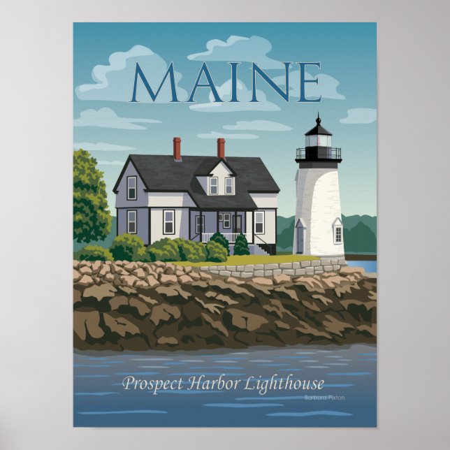 Prospect Harbour Lighthouse Poster (Front)