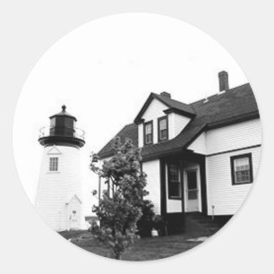 Prospect Harbour Point Lighthouse Classic Round Sticker