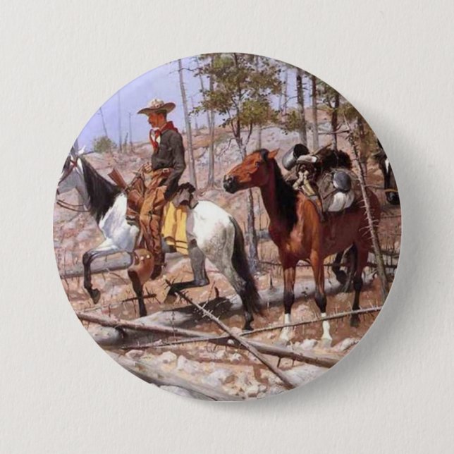 Prospecting for Cattle Range 7.5 Cm Round Badge (Front)
