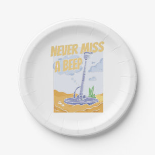 Prospecting Miner - Gems Mining Prospector Paper Plate