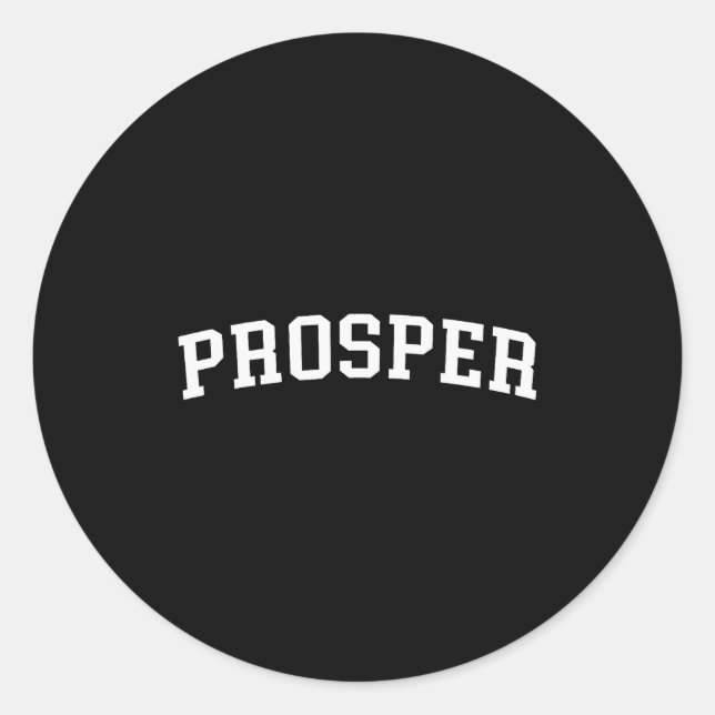 Prosper  classic round sticker (Front)