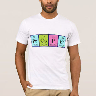 Prosper periodic table name shirt