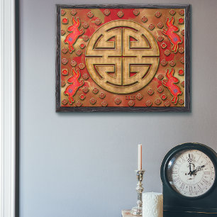 Prosperity Red Gold Rabbit 2023 Chinese New Year Poster