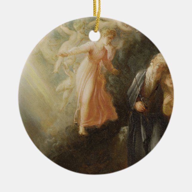 Prospero, Miranda and Ariel, from 'The Tempest', c Ceramic Tree Decoration (Front)